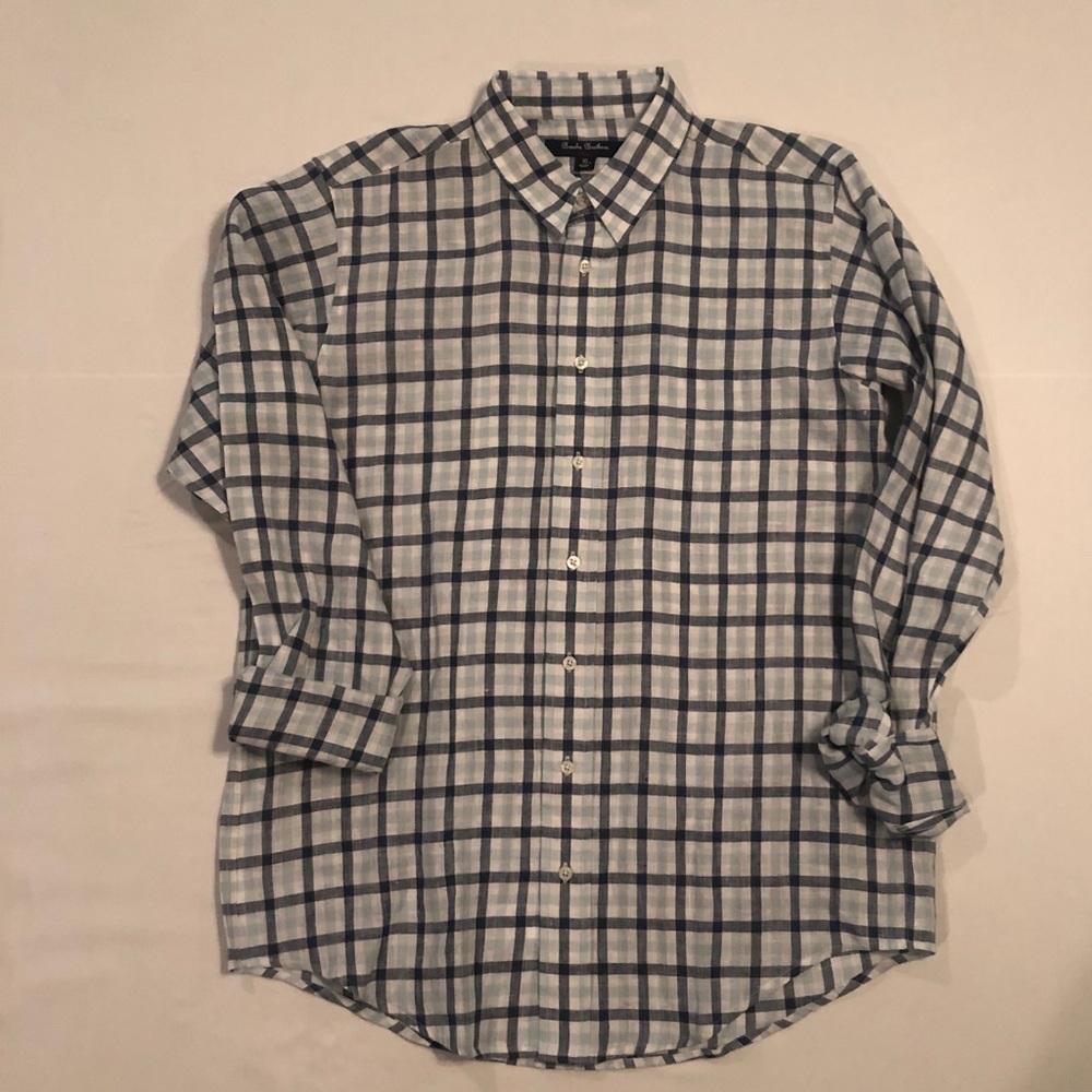Brooks Brothers linen-blend sport shirt